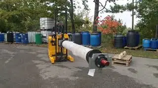VEAB BS91 ETC Carrello elettrico timonato, contrappesato, con pinza idraulica per rulli