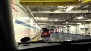 Boarding the Pride Of Canterbury at Dover