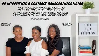 ADVICE & TIPS FROM A CONTRACT MANAGER | THE LAW PROCESS