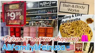 Alifamilylifeinusa 🇺🇸Winter Routine shopping 🛍️||Amazing & easy Muli Paratha 🫓 perfect recipe (Asan)
