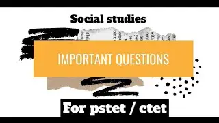 Important Questions for PSTET/CTET #pstet2024 #ctet2024 #shorts