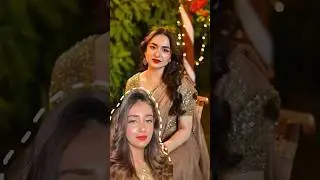 Meerab Inspired Makeup Look im Golden Sari ❤️ | Yumna Zaidi Makeup look Tutorial