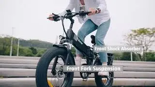 Ridstar&reg; H20 Pro 1500W Folding Electric Bike