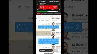 MI vs GT Dream11 Team, MI vs GT Today Dream11 Prediction, MI Vs GT Dream11 GL Tips,  #dream11team