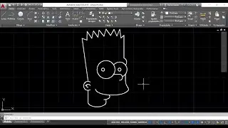 AUTOCAD Dibujo de Bart Simpson