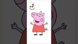 How To Draw Peppa Pig #artducation #howtodraw #peppapig #drawing #shorts