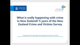 What is really happening with crime in New Zealand? 5 years of the NZCVS