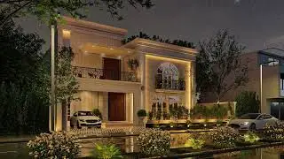 3D Exterior Animation of NHS Villa: Luxury Homes in Navy Housing Scheme