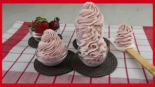 The Most Amazing Strawberry Cream | No eggs | No Sugar | No Butter