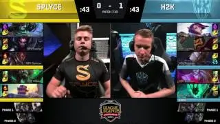 H2K vs SPY, Game 2   EU LCS 2017 Summer    H2K vs Splyce G2