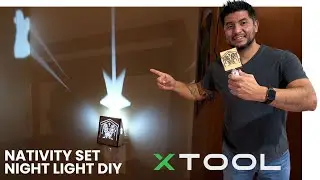 DIY Nativity Set Night Lamp - XTOOL #xtool #crafts #laserengravingmachine #diycrafts