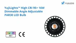 YujiLights&trade; High CRI 95+ 16W Dimmable Angle Adjustable PAR30 LED Bulb