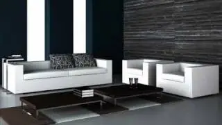 Modern sofas and creative living room settings