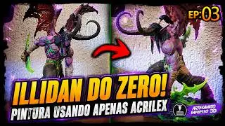 Illidan do Zero (Ep. 3) &ndash; Pintura Candy com Acrilex (Cor Viva sem Perder Satura&ccedil;&atilde;o)