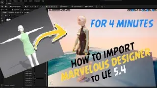 How to import USD Cloth to UE 5.4 | Marvelous to ChaosCloth