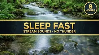 8 Hours Mountain Stream for Deep Sleep (No Thunder) | Nature Sounds (No Music)