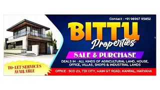 Banner Design in Corel Draw | Properties office Banner #CorelDraw #SahniTutorials