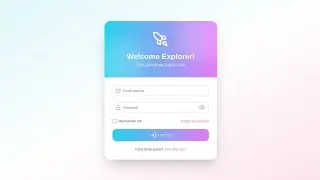 making a modern login page in HTML | CSS