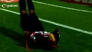 Funny celebrations from Duvier Riascos