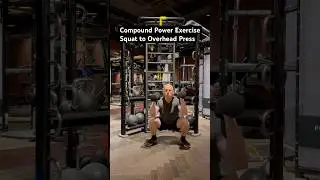 Compound Power Exercise: Squat to Overhead Press/Gym Exercise Library