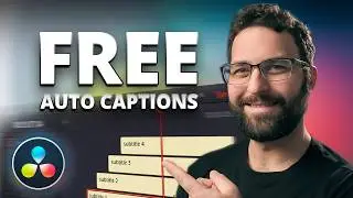 Automatic Subtitles in the FREE Version of DaVinci Resolve