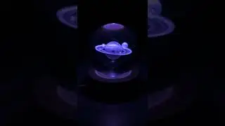 Color Changing LED 3D Crystal Ball &ndash; Saturn