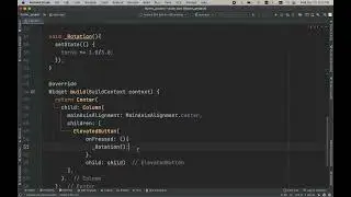 Flutter AnimatedRotation sample 2