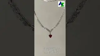 Geometric Heart Diamond Necklace #diamond #jewellery #labgrown #labgrowndiamond #jewelry #diamonds