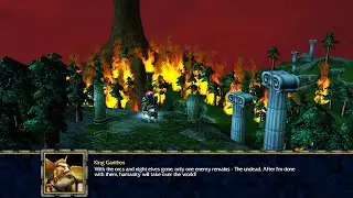 King Garithos Burns the World Tree and Wipes Out all Night Elves