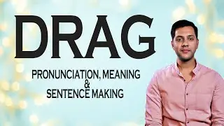 Drag - Meaning & Pronunciation Word World Audio Video Dictionary