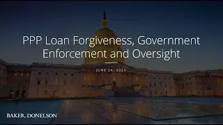 PPP Loan Forgiveness, Government Enforcement and Oversight