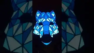 LED RAVE Mask - Flashing to sound Rave Party