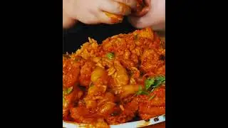 🌶️ EATING SPICY MUTTON CHILLY GRAVY CHAWAL EATING CHALLENG #mutton #eat #asmr #mukbang #fyp #fypシ゚