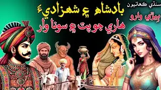 Badshah Aen Shehzadi Aen Gareeb Hari Jo Putt Aen Sona War new kahani |Sindhi Kahani