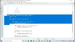 (02) Full Triangle/Pyramid Pattern Printing in Java Language