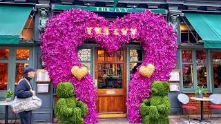 London Valentine&rsquo;s Day 2026 ❤️ Romantic King&rsquo;s Road, Chelsea Walking Tour | 4K HDR