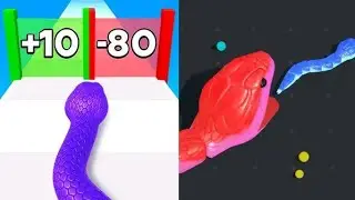 Sanke Run 💥VS Sanke clash 🔥Gameplay new year🎉 update iOS Android😱 walkthrough Max Level 137🤯
