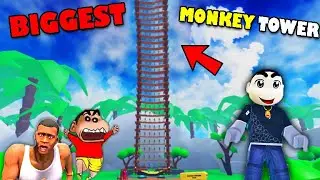 I GOT TALLEST MONKEY TOWER who Throws MILLIONS of BANANAS | BECAME MILLIONAIRE in ROBLOX with CHOP