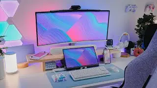 Dual Monitor Setup with a Mini Portable Monitor + Ultrawide 🖥️ unboxing & demo