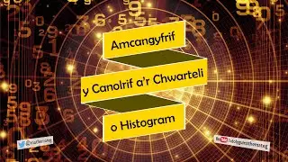 [420 Rh/U] (229 U/3) Amcangyfrif y canolrif a'r chwarteli o histogram