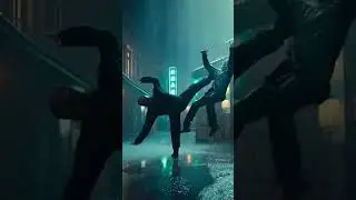 Bruce Lee Fighting in the Rain | Pure Focus & Power