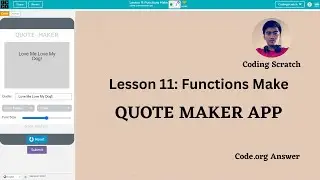 Code.org Lesson 11 Functions Make || Unit 4 - Variables, Conditionals, and Functions ('22-'23)