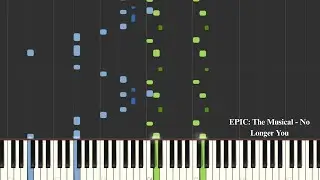 EPIC: The Musical - No Longer You (Synthesia Piano Tutorial)