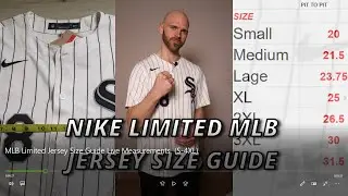 Руководство по размерам футболок MLB Nike Limited &mdash; измерения в реальном времени (размер S&ndash;4 XL)