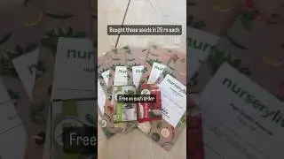 Brought these seeds from @Nurserylive for 29 each and some free product #sale #tips #free #freeseeds