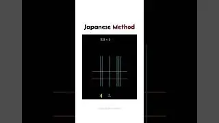 🔴 Using Japanese method solution of multiplication questions #japanese #math #mathmatics #maths