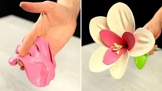 Orchidee con i palloncini - non avete mai visto una cosa simile finora!| Perfetto