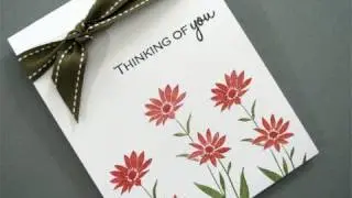 Clean and Simple Thinking of you card