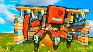 CREAMOS UNA APLASTADORA DE ROBOTS!! 🔥🤣 #14 - SCRAP MECHANIC - Nexxuz