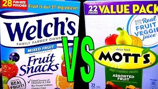 Фруктовые закуски Welch's и Mott's: какие фруктовые закуски лучше купить? Обзоры продуктов FoodFi...